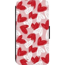 iPhone 13 Pro Case Hülle - Wallet schwarz Valentine 2024 with love heart