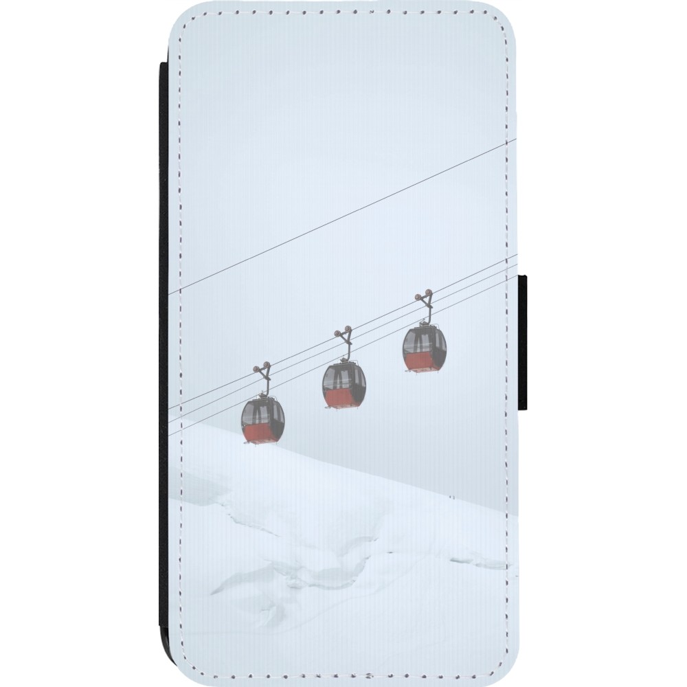iPhone 13 Pro Case Hülle - Wallet schwarz Winter 22 ski lift