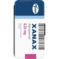 Coque iPhone 13 Pro - Wallet noir Xanax Alprazolam 2025