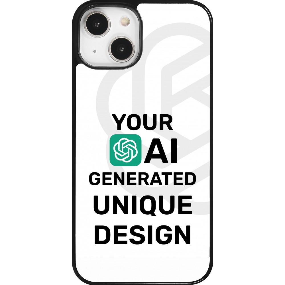 Coque iPhone 14 - 100% unique générée par intelligence artificielle (AI) avec vos idées