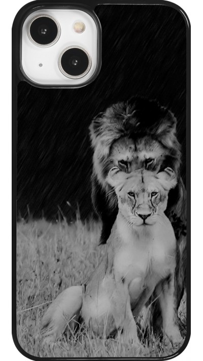 Coque iPhone 14 - Angry lions