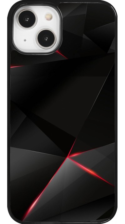 iPhone 14 Case Hülle - Black Red Lines