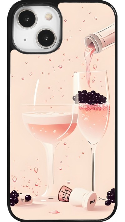 Coque iPhone 14 - Champagne Pouring Pink