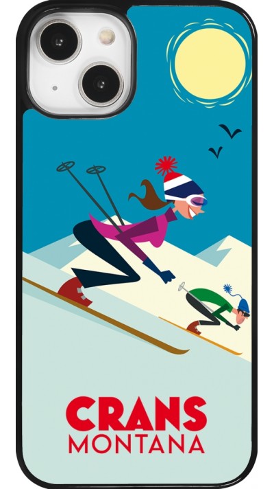 Coque iPhone 14 - Crans-Montana Ski Downhill