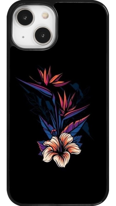 Coque iPhone 14 - Dark Flowers