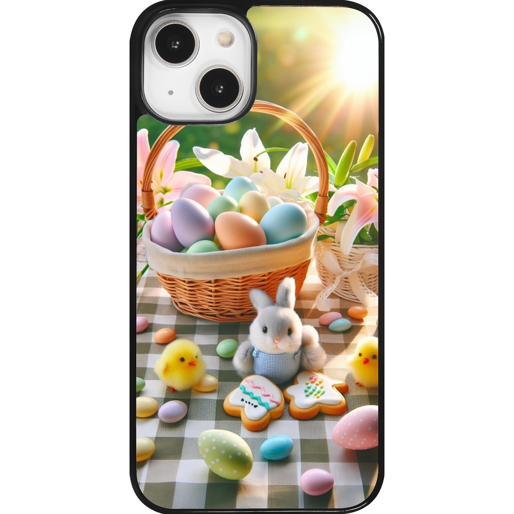 Coque iPhone 14 - Easter 2025 Panier Pâques