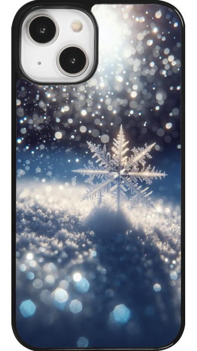 iPhone 14 Case Hülle - Schneeflocke Solar Glanz