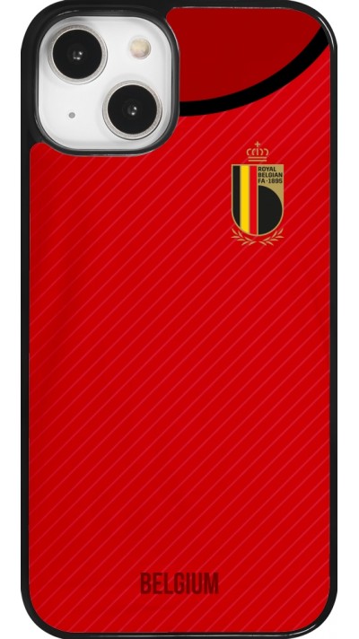 Coque iPhone 14 - Maillot de football Belgique 2022 personnalisable