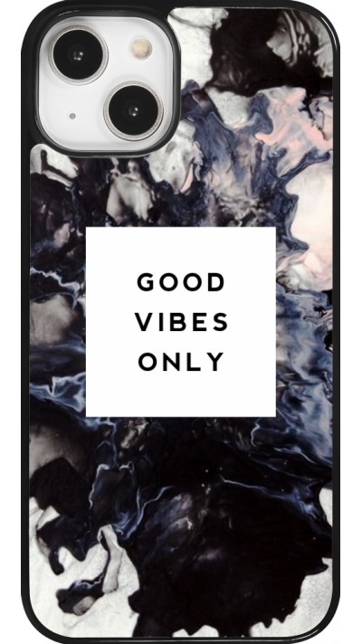 Coque iPhone 14 - Marble Good Vibes Only