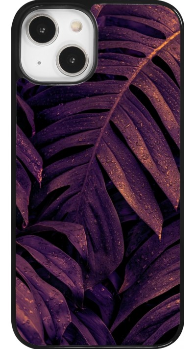 Coque iPhone 14 - Purple Light Leaves