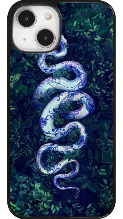 Coque iPhone 14 - Serpent Blue Anaconda