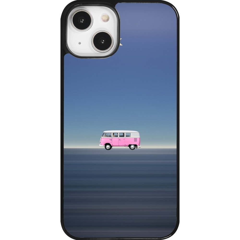 Coque iPhone 14 - Spring 23 pink bus