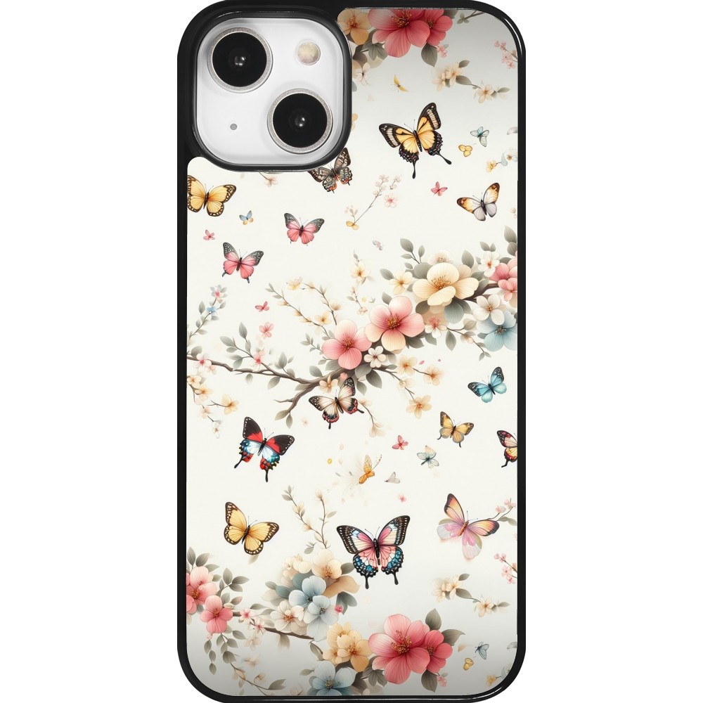 Coque iPhone 14 - Spring 25 Papillons Légers
