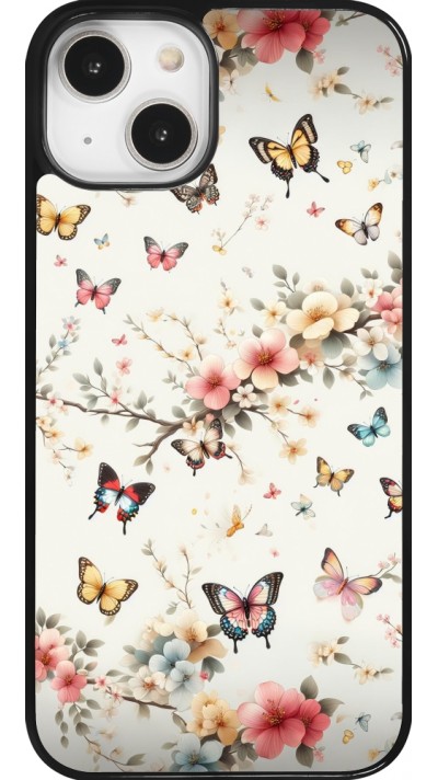 Coque iPhone 14 - Spring 25 Papillons Légers