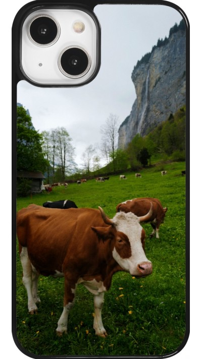 Coque iPhone 14 - Fête Nationale Suisse Vaches