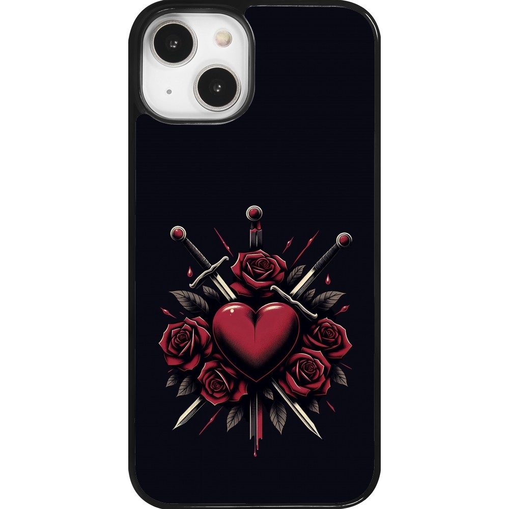 iPhone 14 Case Hülle - Valentine 2024 gothic love