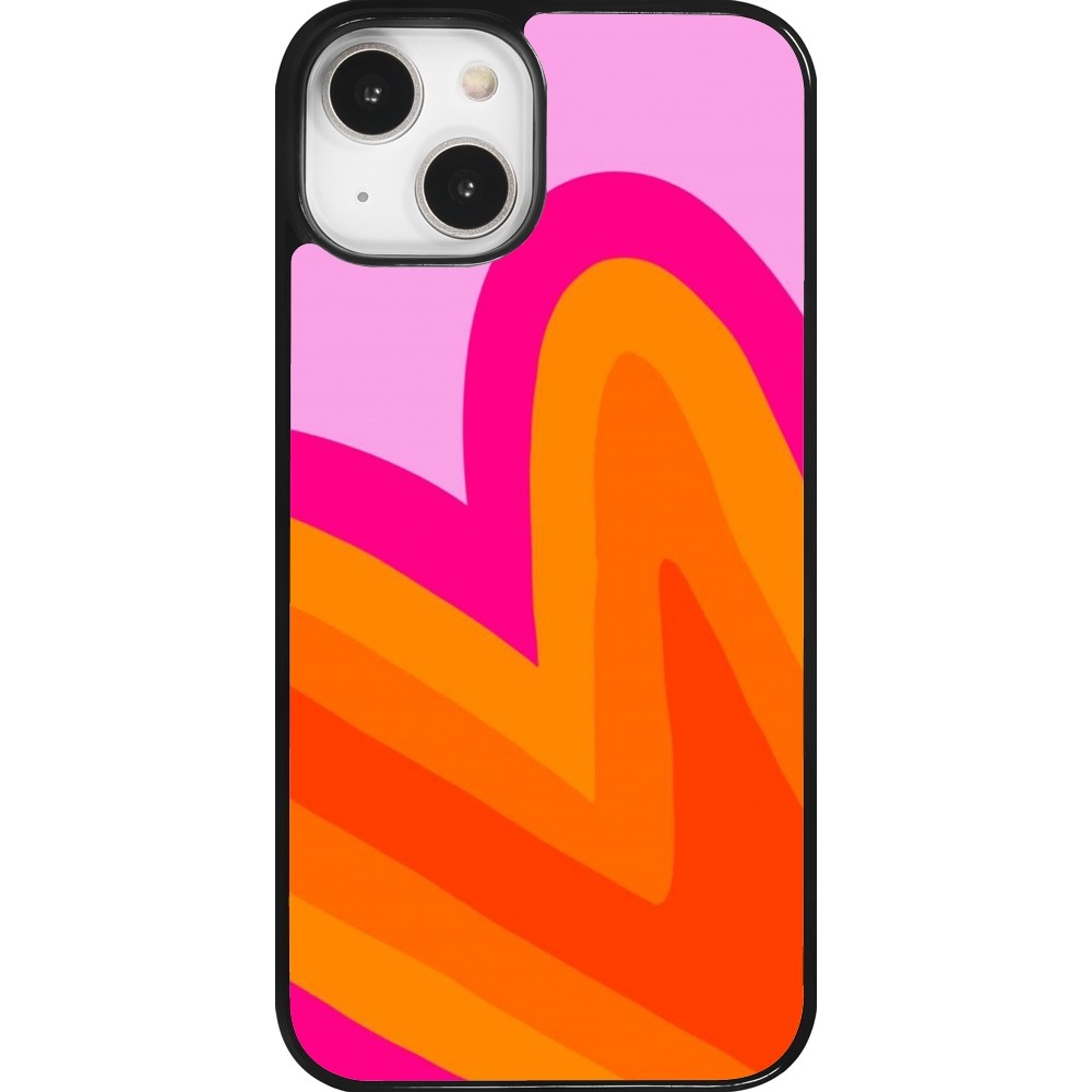 Coque iPhone 14 - Valentine 2024 heart gradient
