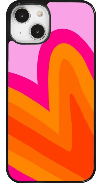 Coque iPhone 14 - Valentine 2024 heart gradient