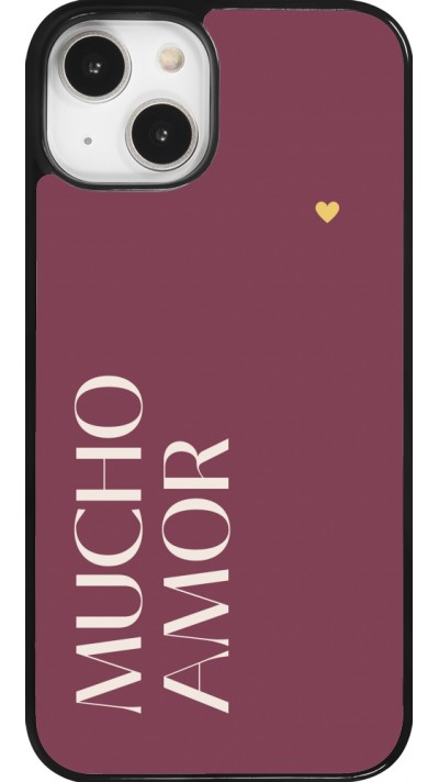 Coque iPhone 14 - Valentine 2024 mucho amor rosado