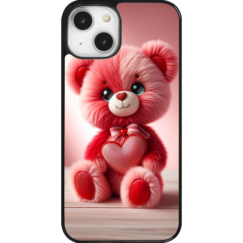 Coque iPhone 14 - Valentine 2024 Ourson rose