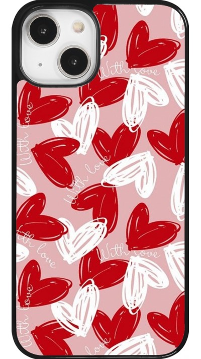 Coque iPhone 14 - Valentine 2024 with love heart