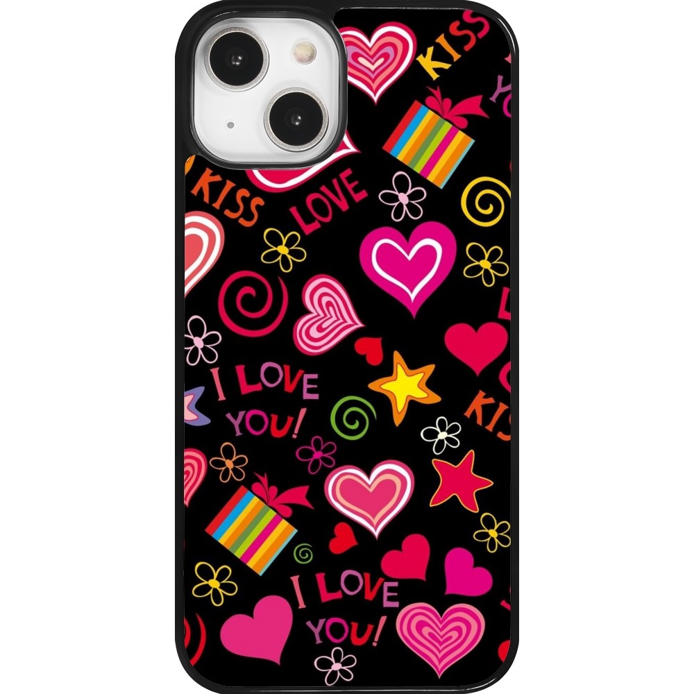 Coque iPhone 14 - Valentine 2023 love symbols