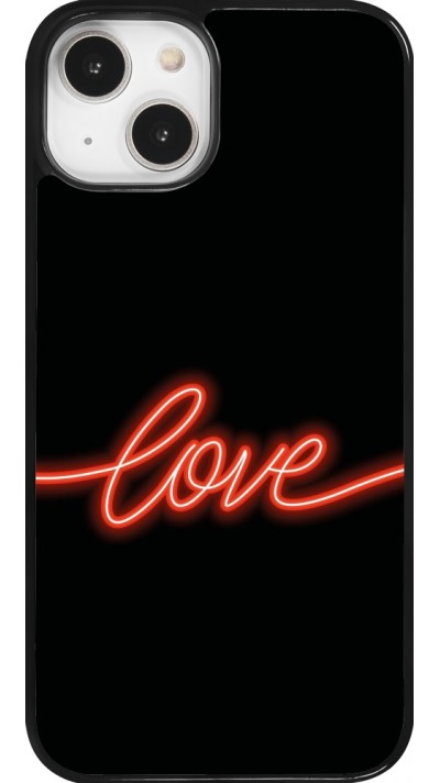 Coque iPhone 14 - Valentine 2023 neon love