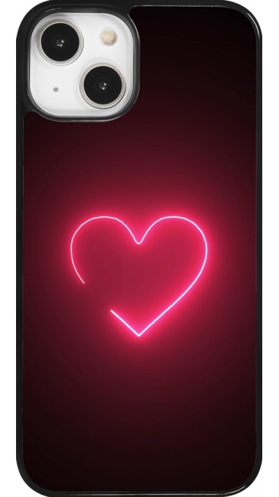 Coque iPhone 14 - Valentine 2023 single neon heart