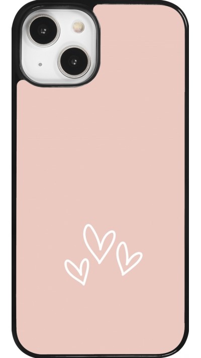 Coque iPhone 14 - Valentine 2023 three minimalist hearts