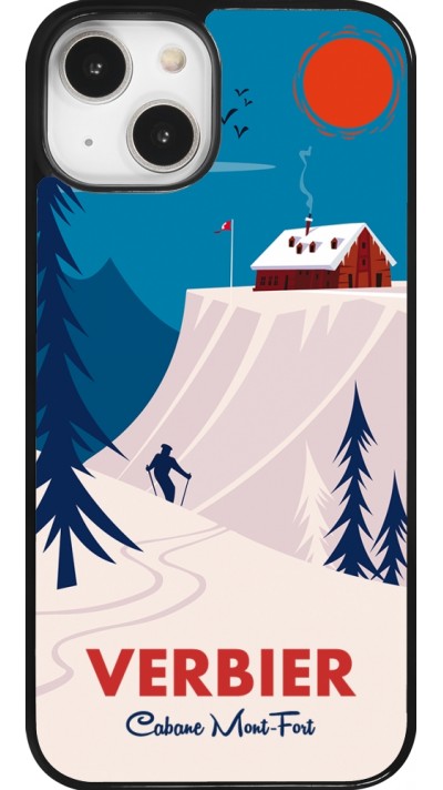 Coque iPhone 14 - Verbier Cabane Mont-Fort