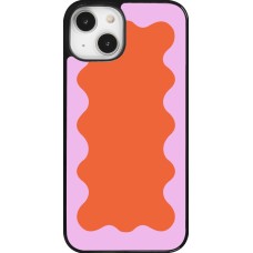 iPhone 14 Case Hülle - Wavy Rectangle Orange Pink