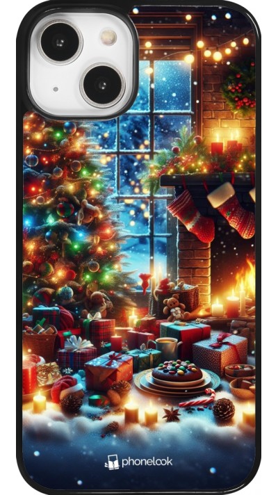 Coque iPhone 14 - Noël 2023 cadeaux sapin