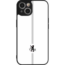 Coque iPhone 14 - Silicone rigide noir Canton AR blanc