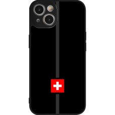 iPhone 14 Case Hülle - Silikon schwarz Kanton CH schwarz
