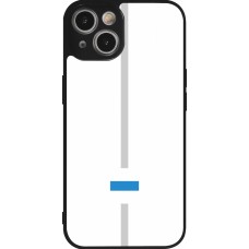 iPhone 14 Case Hülle - Silikon schwarz Kanton ZG weiss