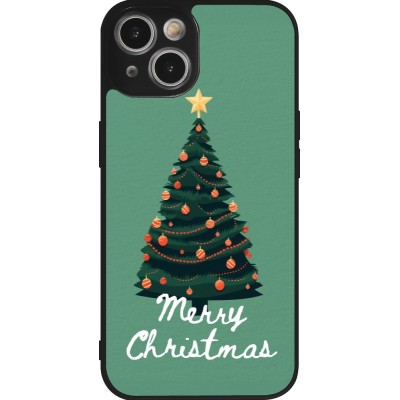 Coque iPhone 14 - Silicone rigide noir Christmas 25 Xmas Tree