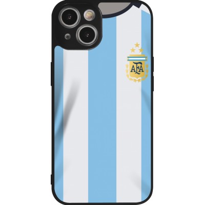 iPhone 14 Case Hülle - Silikon schwarz Argentinien 2022 personalisierbares Fussballtrikot