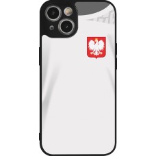 iPhone 14 Case Hülle - Silikon schwarz Polen 2022 personalisierbares Fussballtrikot