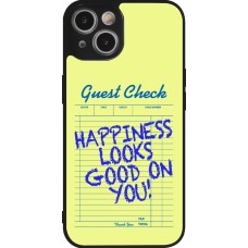 Coque iPhone 14 - Silicone rigide noir Guest check 2026