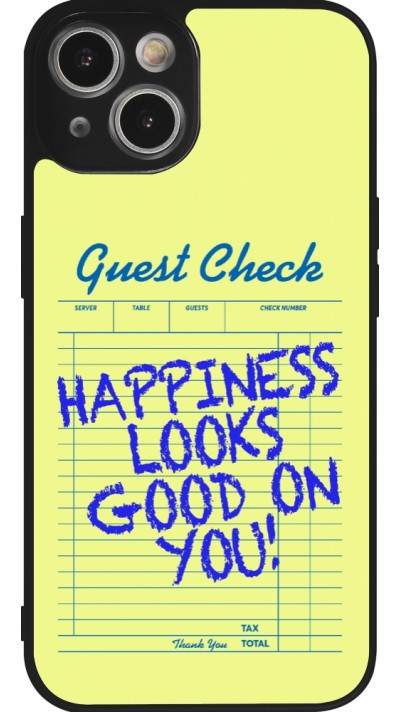 Coque iPhone 14 - Silicone rigide noir Guest check 2026