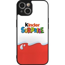 Coque iPhone 14 - Silicone rigide noir Kinder Surprise