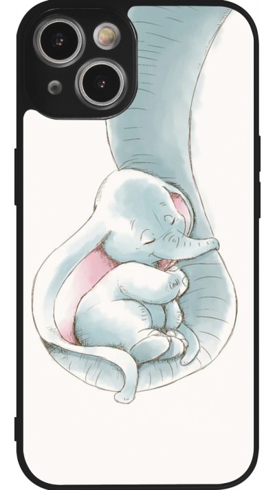 iPhone 14 Case Hülle - Silikon schwarz Mom 1903