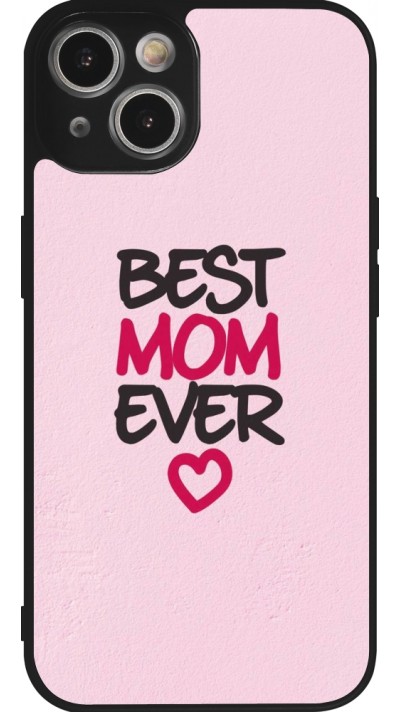 iPhone 14 Case Hülle - Silikon schwarz Mom 2023 best Mom ever pink