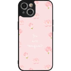 Coque iPhone 14 - Silicone rigide noir Mom 2023 your are magical