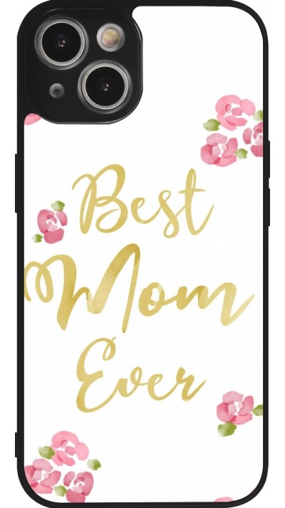 iPhone 14 Case Hülle - Silikon schwarz Mom 2024 best Mom ever