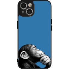 iPhone 14 Case Hülle - Silikon schwarz Monkey Pop Art