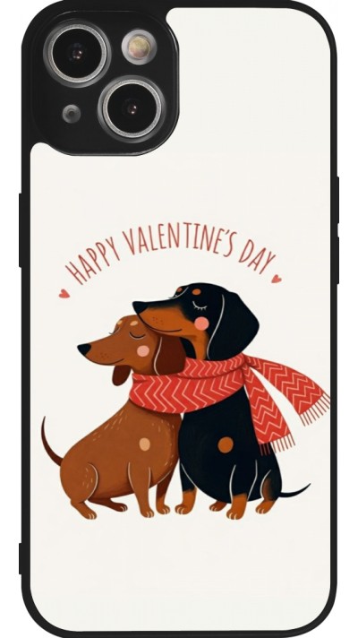 Coque iPhone 14 - Silicone rigide noir Saint Valentines Day 26 Happy Valentine