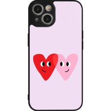 Coque iPhone 14 - Silicone rigide noir Saint Valentines Day 26 Heart