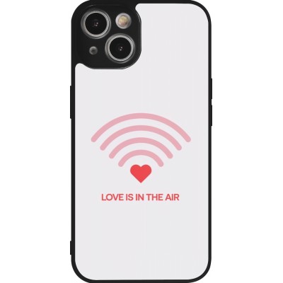 Coque iPhone 14 - Silicone rigide noir Saint Valentines Day 26 Love is in the air