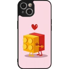 Coque iPhone 14 - Silicone rigide noir Saint Valentines Day 26 Puzzle